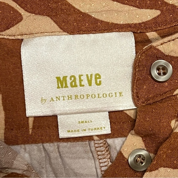 Anthropologie Maeve Windham Zebra Stripe Tunic in Cedar Orange Size Small - Picture 5 of 11